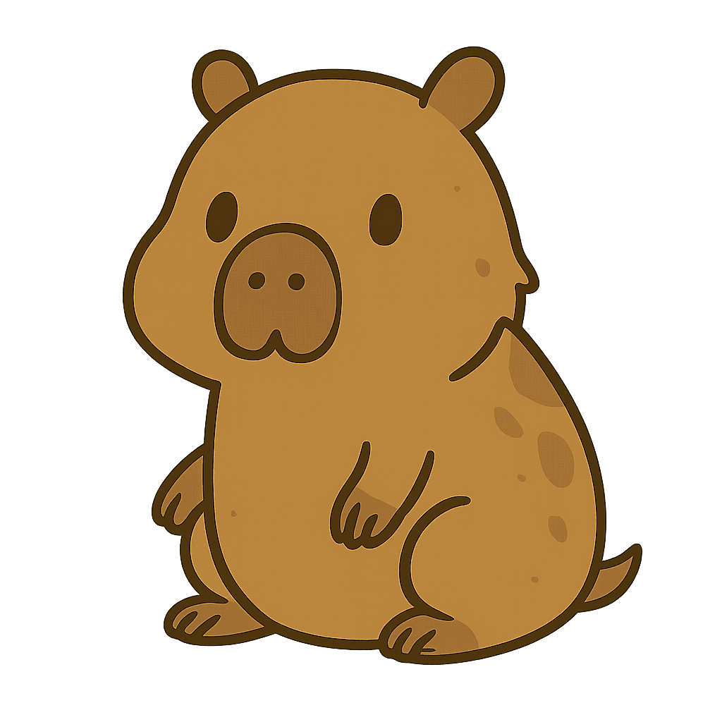 Neutral capybara