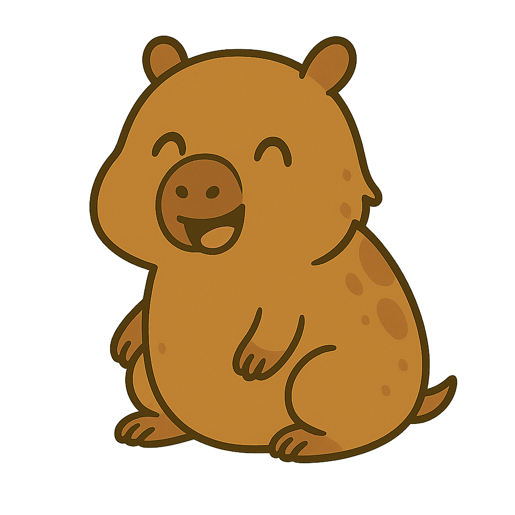 Happy capybara